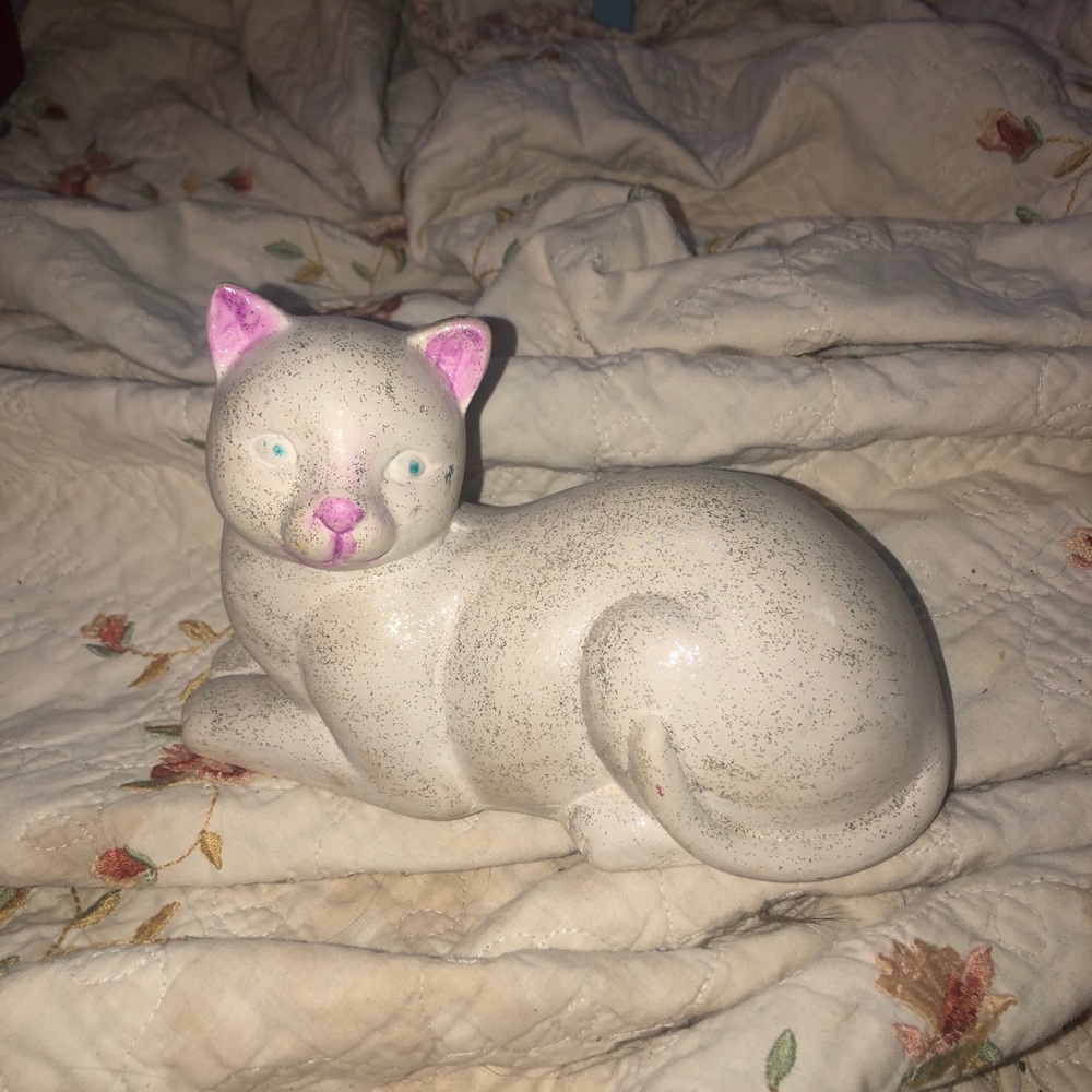 Kitten Cat Kitty figurine white cute -breakable